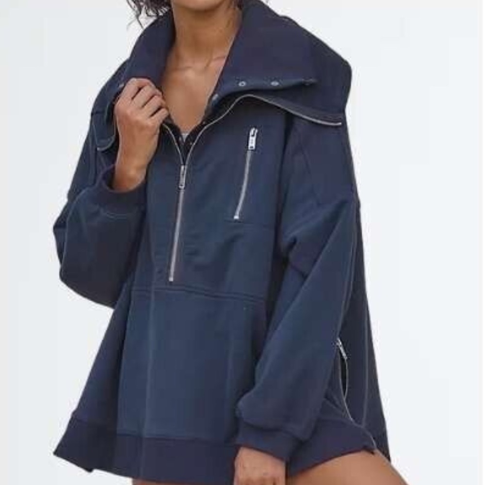 Free People Movement - Venture Pullover - Size XS - Navy